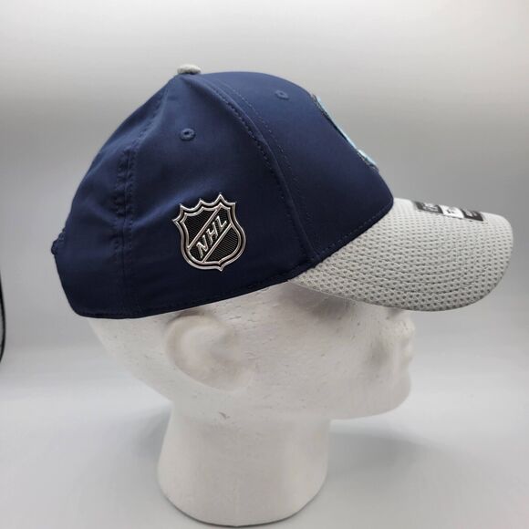 Seattle Kraken Mens Womens Cap Fanatics Blue Authentic Pro Snapback Hat NHL - Picture 4 of 12
